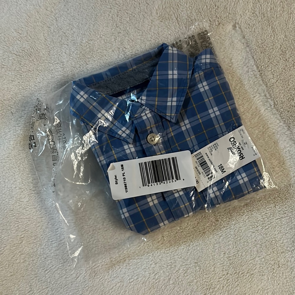 Oshkosh B’gosh plaid button top